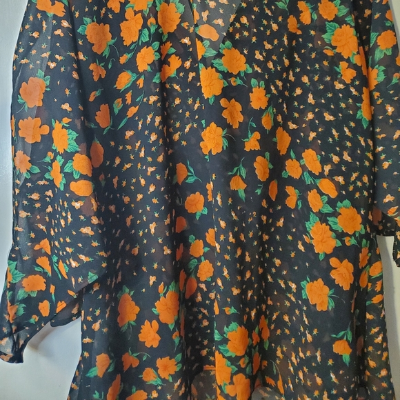 Stunning  Sheer Floral Blouse - Picture 5 of 8